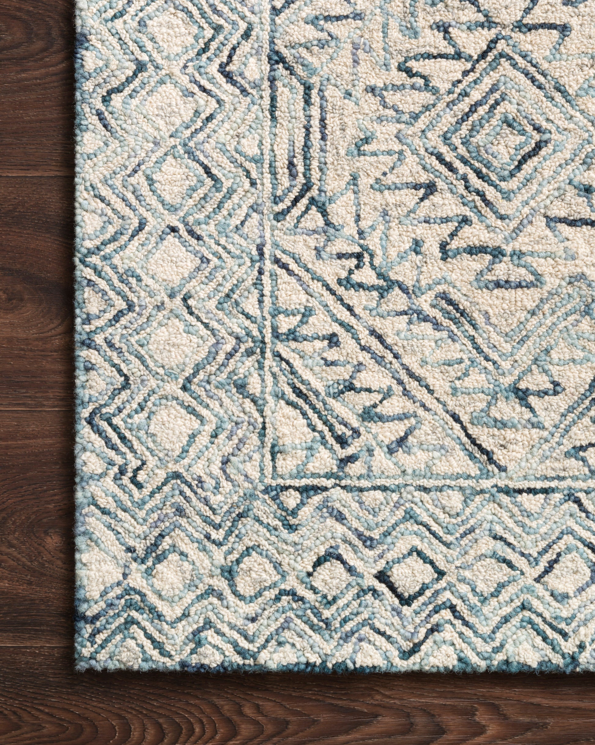 Loloi II Ziva ZV-03 Bluestone Contemporary Hand Tufted Rug