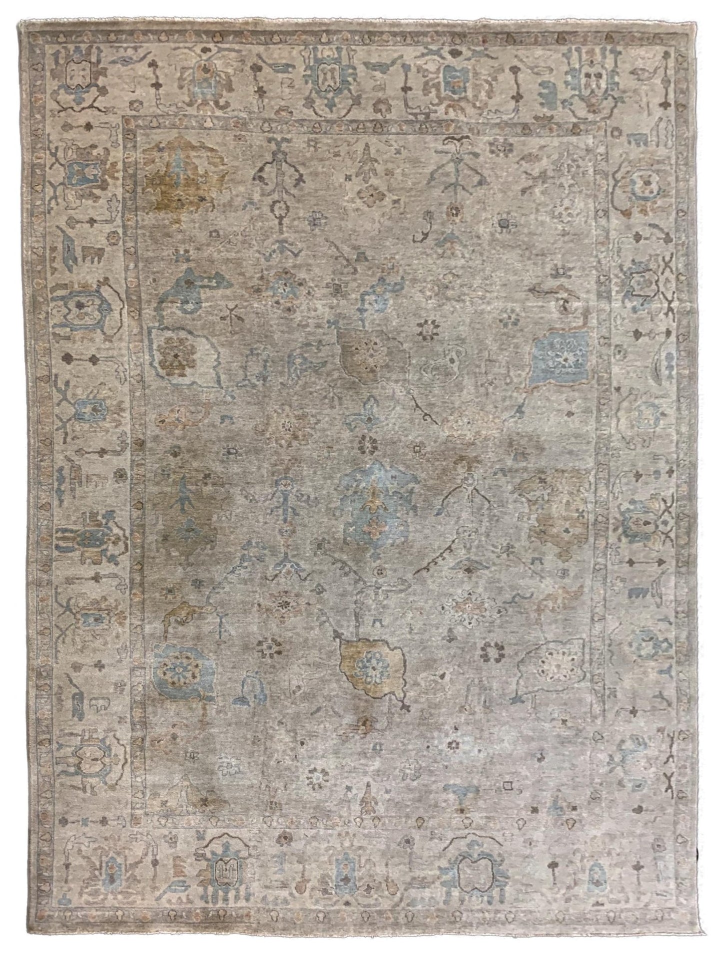 Artisan Julie M.Brown Beige Transitional Knotted Rug - Rugs - Artisan - Atlanta Designer Rugs