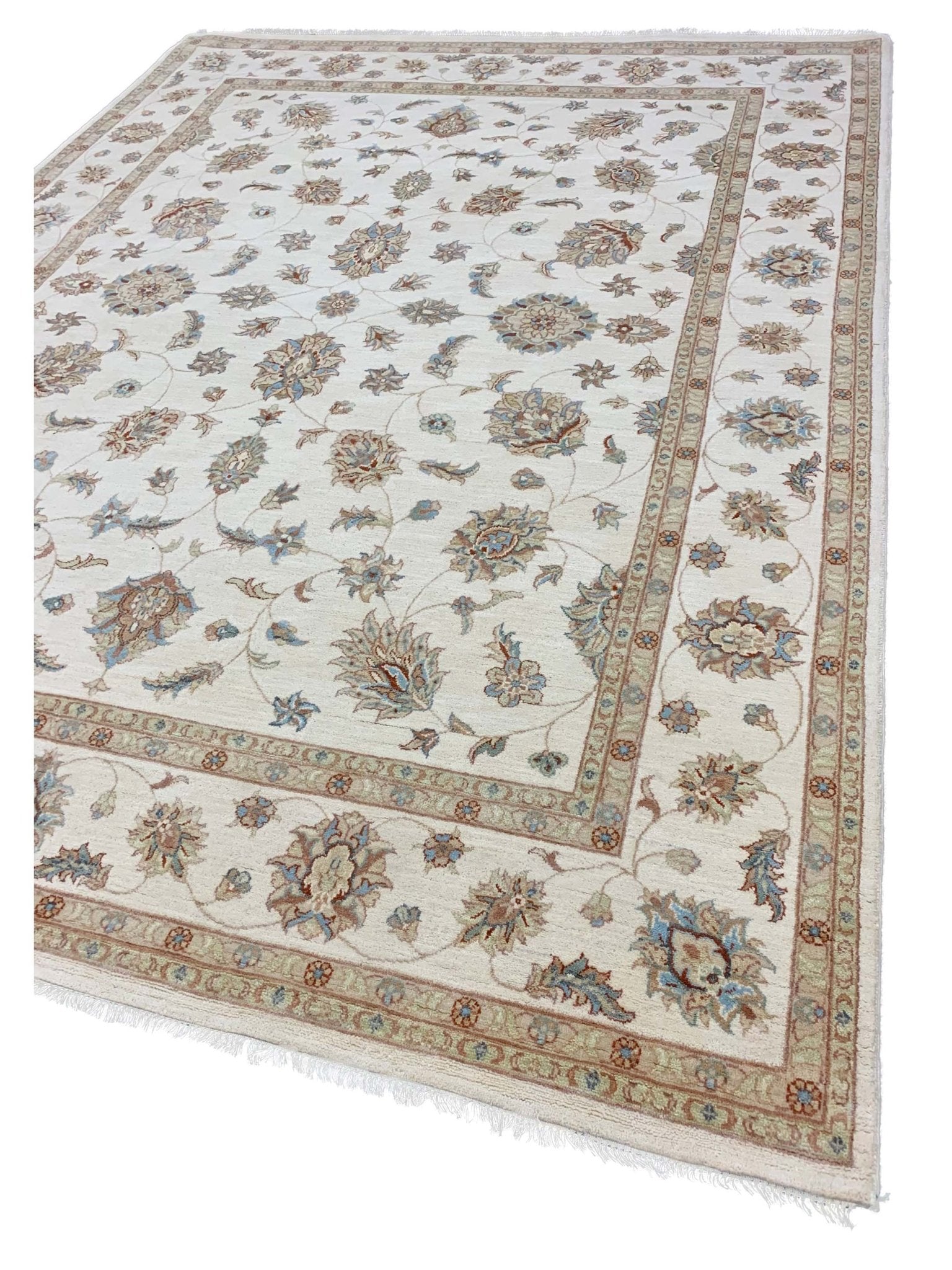 Artisan Zara Ivory Traditional Knotted Rug - Rugs - Artisan - Atlanta Designer Rugs