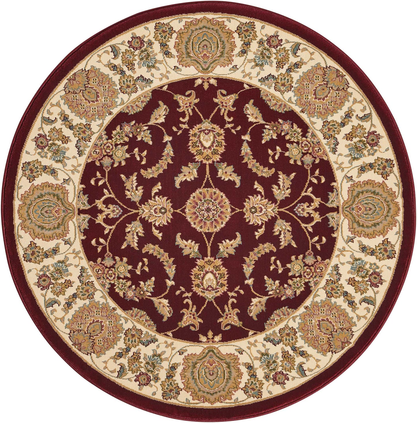 Nourison Home Antiquities ANT01 Garnet Traditional Power-Loomed Rug