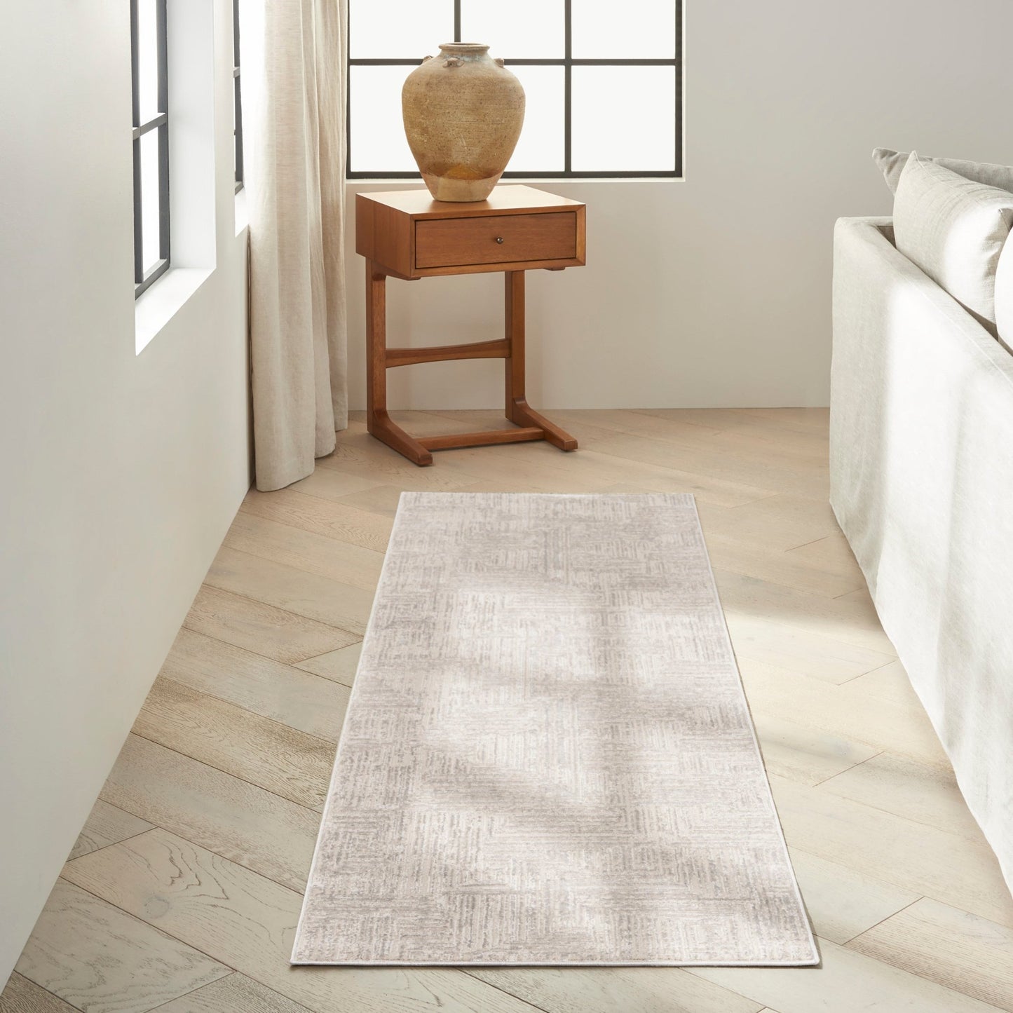 Calvin Klein CK024 Irradiant IRR01 Silver Contemporary Machinemade Rug - Rugs - Calvin Klein - Atlanta Designer Rugs