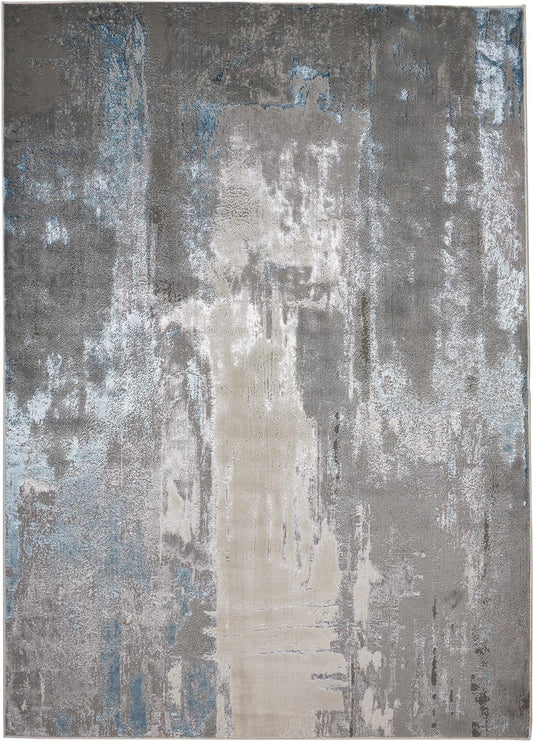 Feizy Azure 3406F Beige Blue Modern/Industrial/Casual Machinemade Rug - Rugs - Feizy - Atlanta Designer Rugs