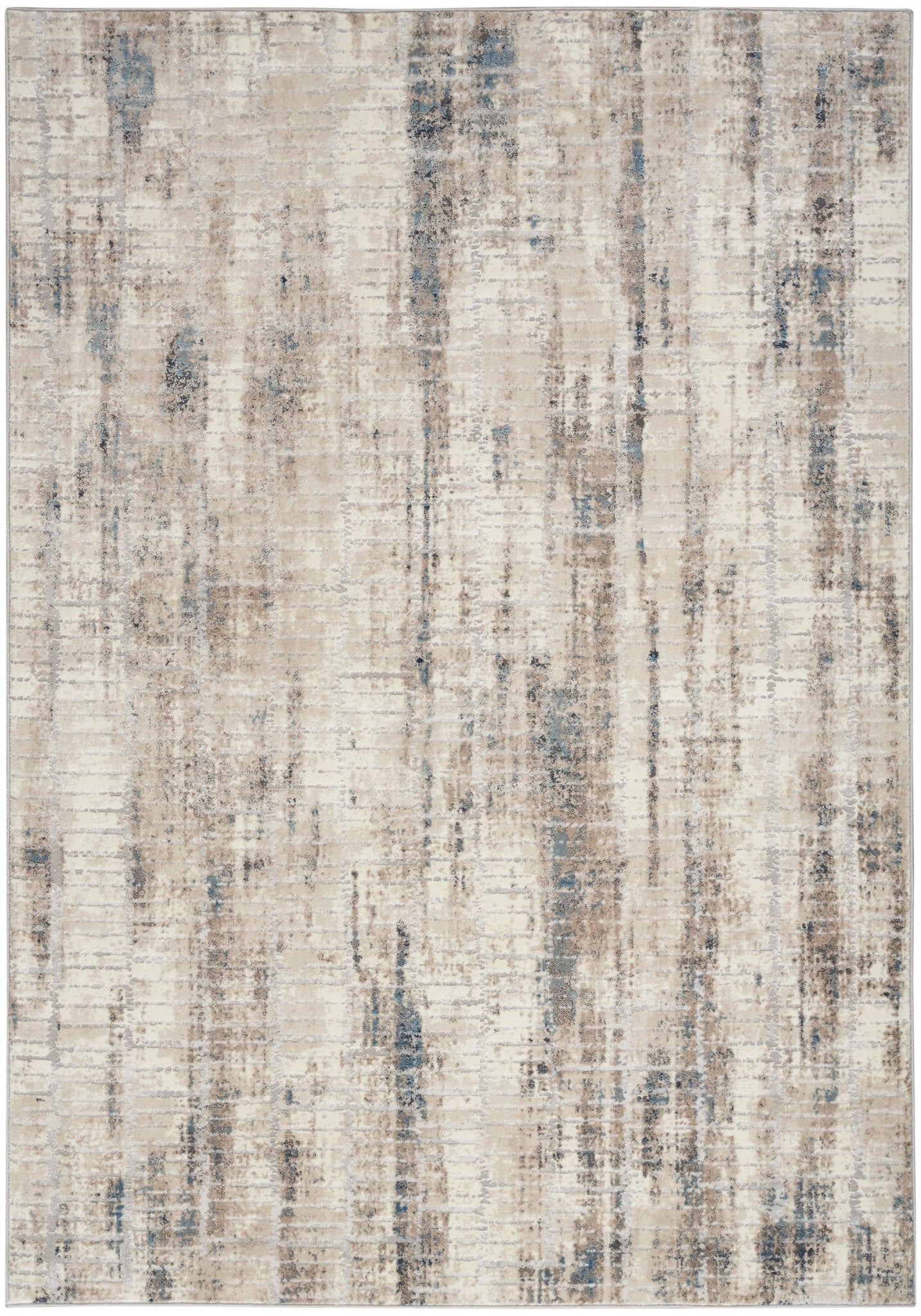 Calvin Klein CK022 Infinity IFN02 Ivory Grey Blue Contemporary Machinemade Rug - Rugs - Calvin Klein - Atlanta Designer Rugs