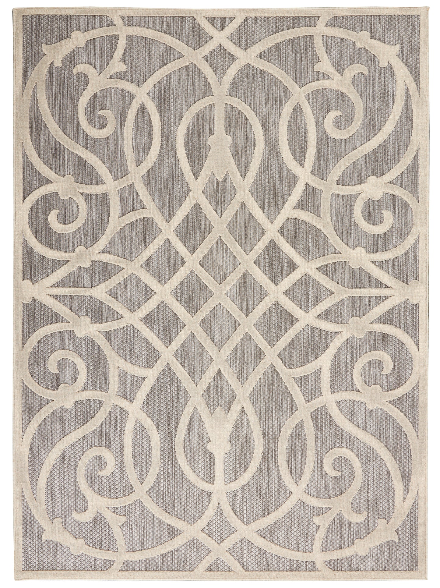 Nourison Home Cozumel CZM04 Grey Contemporary Power-Loomed Rug