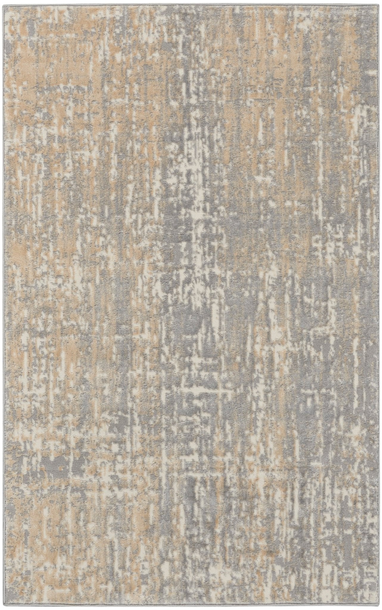 Calvin Klein Ck005 Enchanting ECH04 Grey Beige Contemporary Machinemade Rug - Rugs - Calvin Klein - Atlanta Designer Rugs