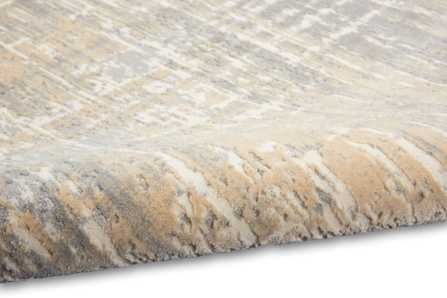 Calvin Klein Ck005 Enchanting ECH04 Grey Beige Contemporary Machinemade Rug - Rugs - Calvin Klein - Atlanta Designer Rugs