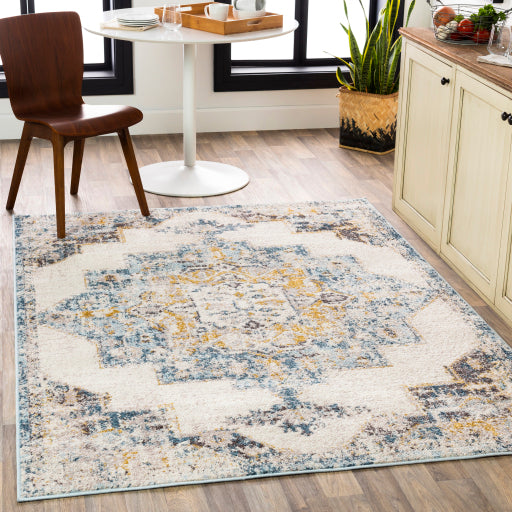 Surya Ankara AKR-2309 Ice Blue Traditional Machinemade Rug