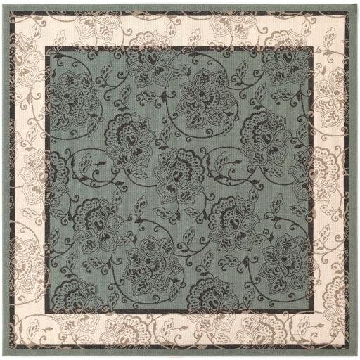 Surya Alfresco ALF-9594 Dusty Sage Traditional Machinemade Rug