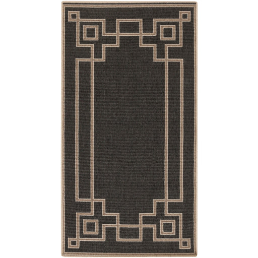 Surya Alfresco ALF-9630 Black Cottage Machinemade Rug