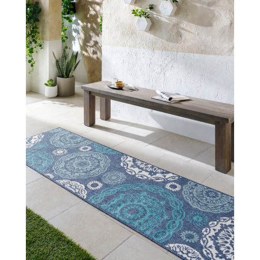 Surya Alfresco ALF-9666 Navy Cottage Machinemade Rug