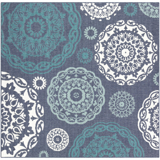 Surya Alfresco ALF-9666 Navy Cottage Machinemade Rug