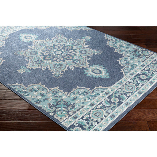 Surya Alfresco ALF-9670 Navy Traditional Machinemade Rug