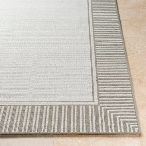 Surya Alfresco ALF-9681 Taupe Cottage Machinemade Rug