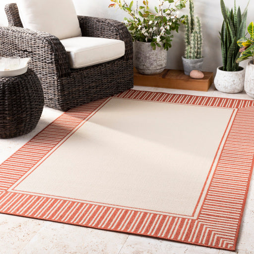 Surya Alfresco ALF-9683 Rust Cottage Machinemade Rug