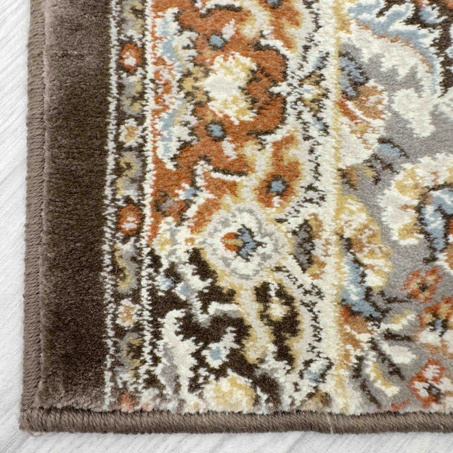 Dynamic Rugs Ancient Garden 57008 Brown Blue  Traditional Machine-Made Rug