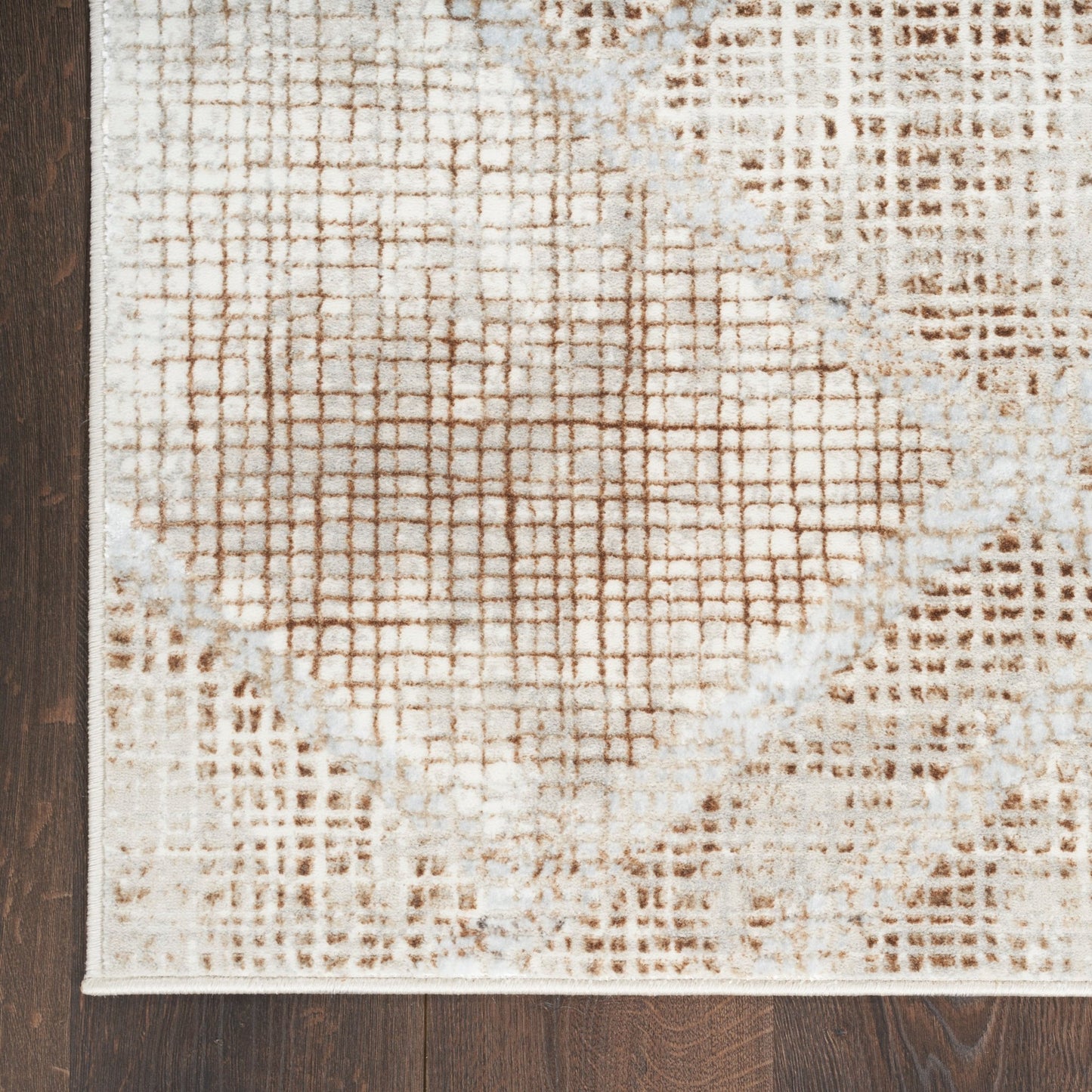 Inspire Me! Home Décor Iliana ILI03 Grey Mocha Contemporary Machinemade Rug - Rugs - Inspire Me! Home Décor - Atlanta Designer Rugs