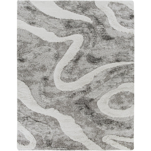 Surya Alta Shag ASG-2303 Charcoal Modern Machinemade Rug