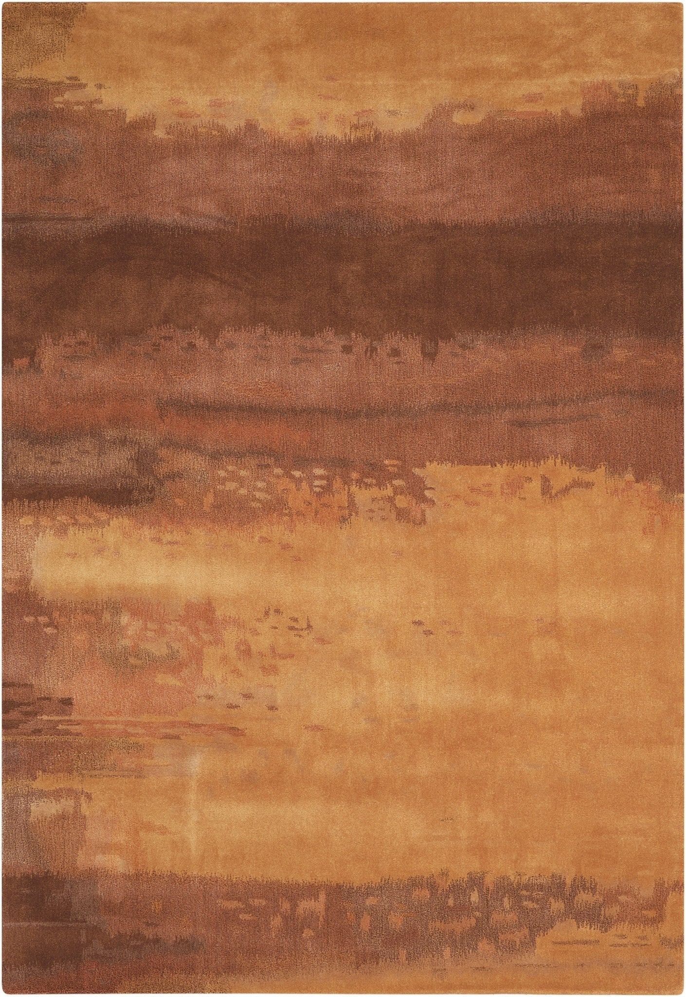 Calvin Klein Home Luster Wash SW09 Copper Contemporary Tufted Rug - Rugs - Calvin Klein Home - Atlanta Designer Rugs