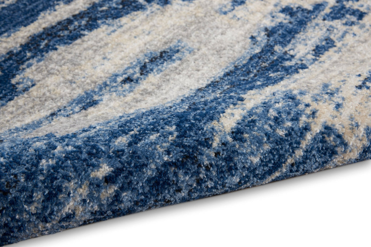 Calvin Klein River Flow RFV01 Blue Grey Contemporary Machinemade Rug - Rugs - Calvin Klein - Atlanta Designer Rugs