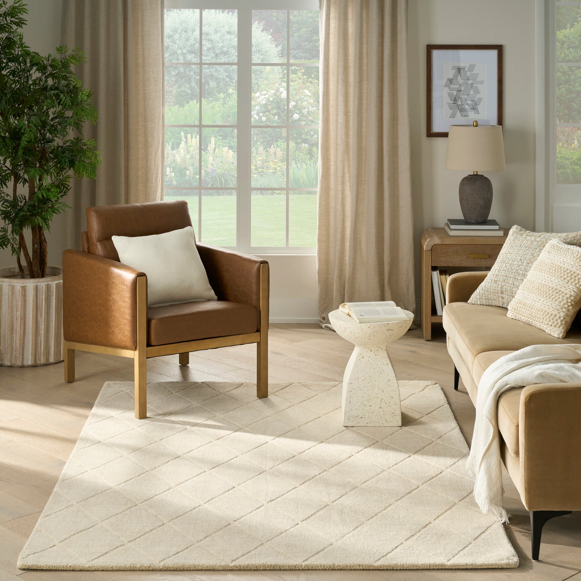 Nourison Home Wool Haven  Ivory  Contemporary