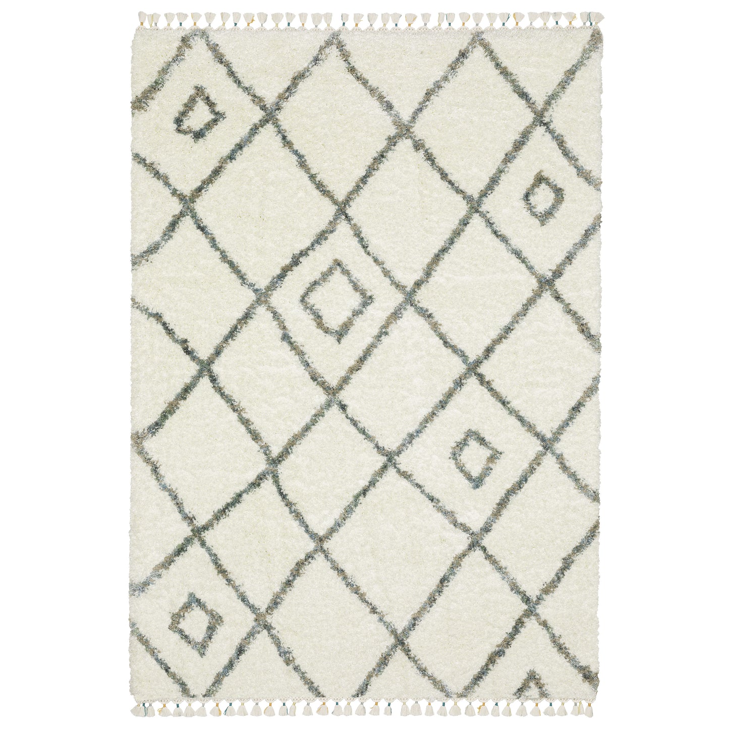 Oriental Weavers Axis AX03A Ivory Casual Power-Loomed Rug