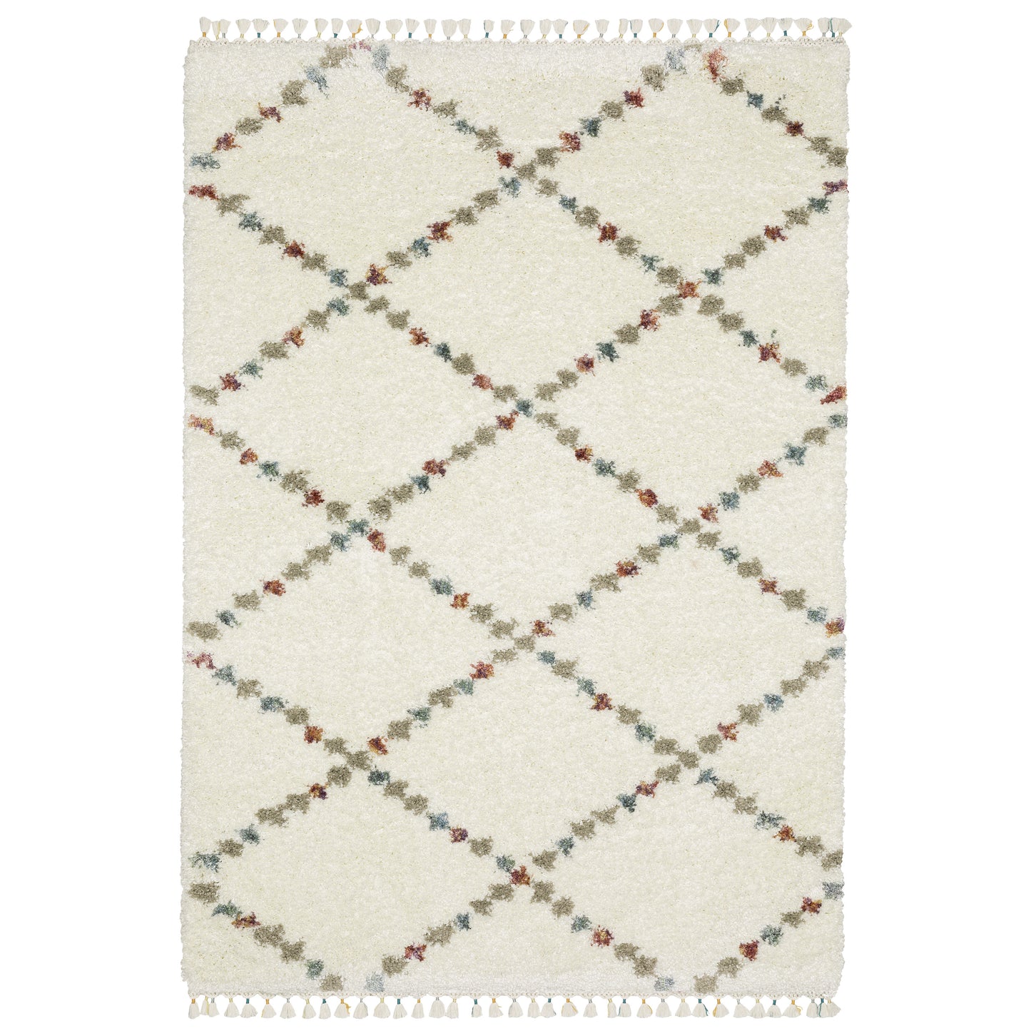 Oriental Weavers Axis AX08A Ivory Casual Power-Loomed Rug