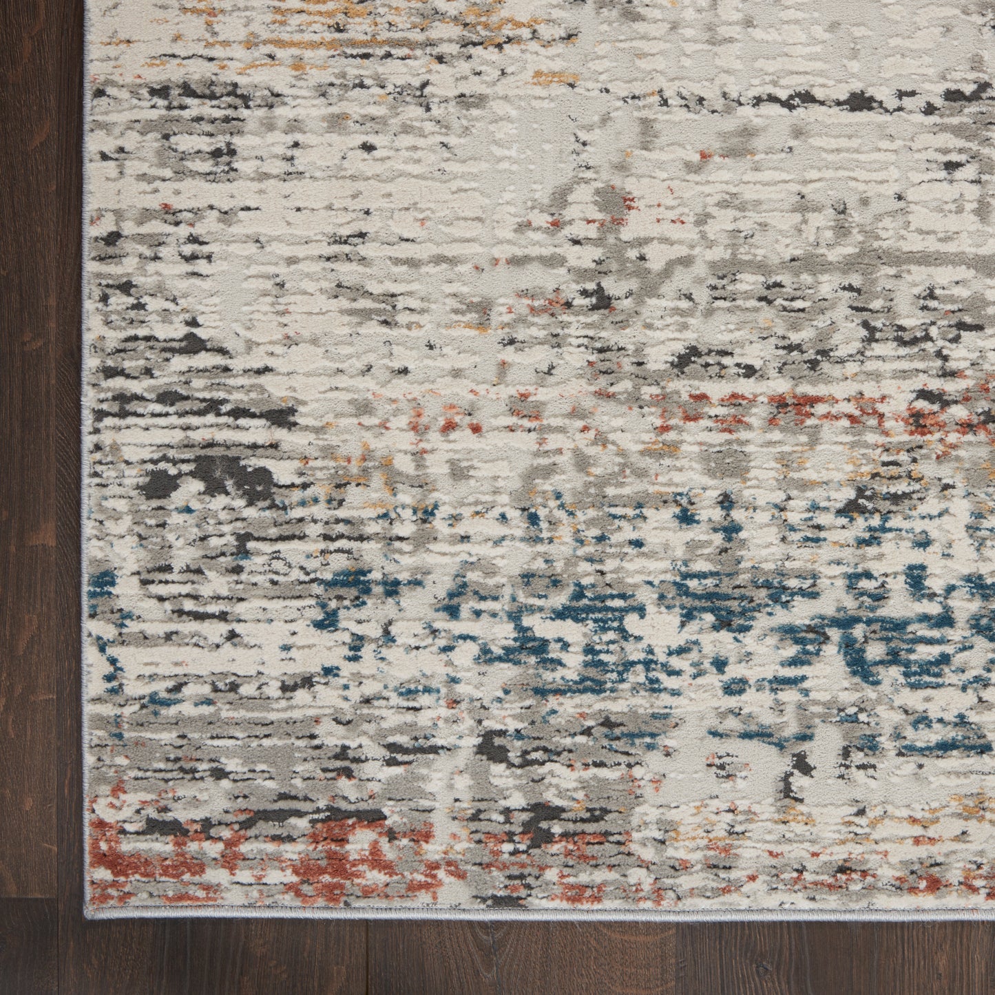 Nourison Home Rustic Textures  Light Grey Multi  Contemporary