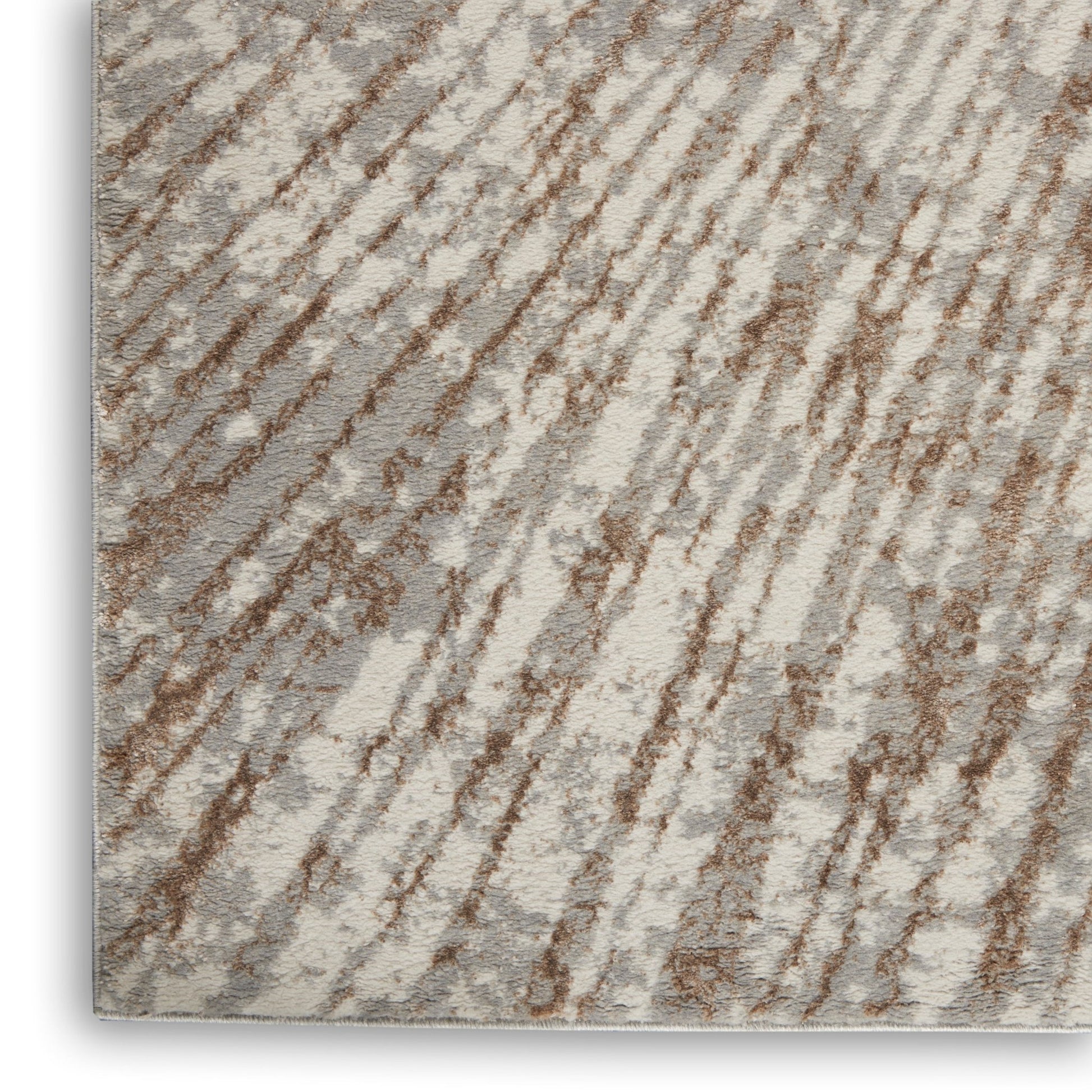 Inspire Me! Home Décor Metallic MTL01 Grey Mocha Contemporary Machinemade Rug - Rugs - Inspire Me! Home Décor - Atlanta Designer Rugs