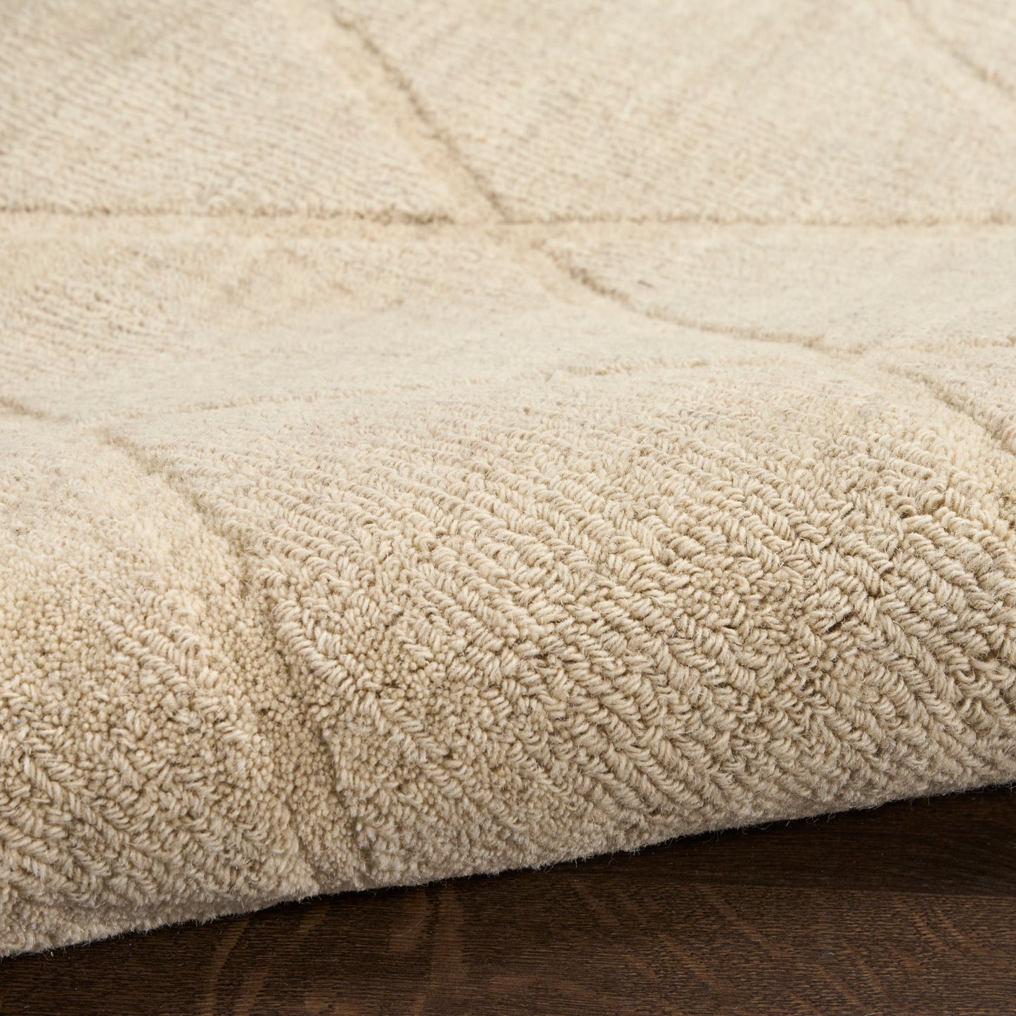 Nourison Home Wool Haven  Beige  Contemporary