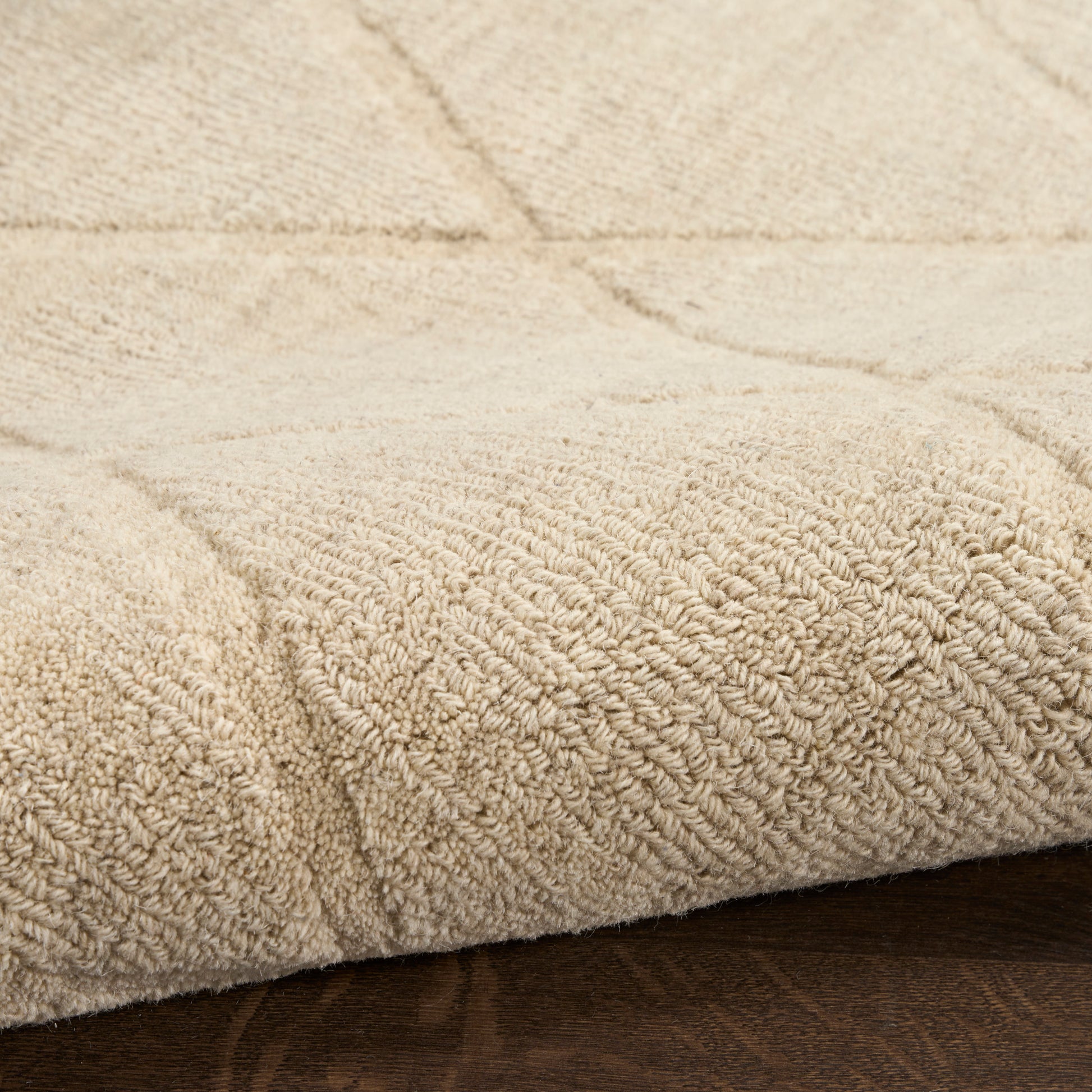 Nourison Home Wool Haven  Beige  Contemporary