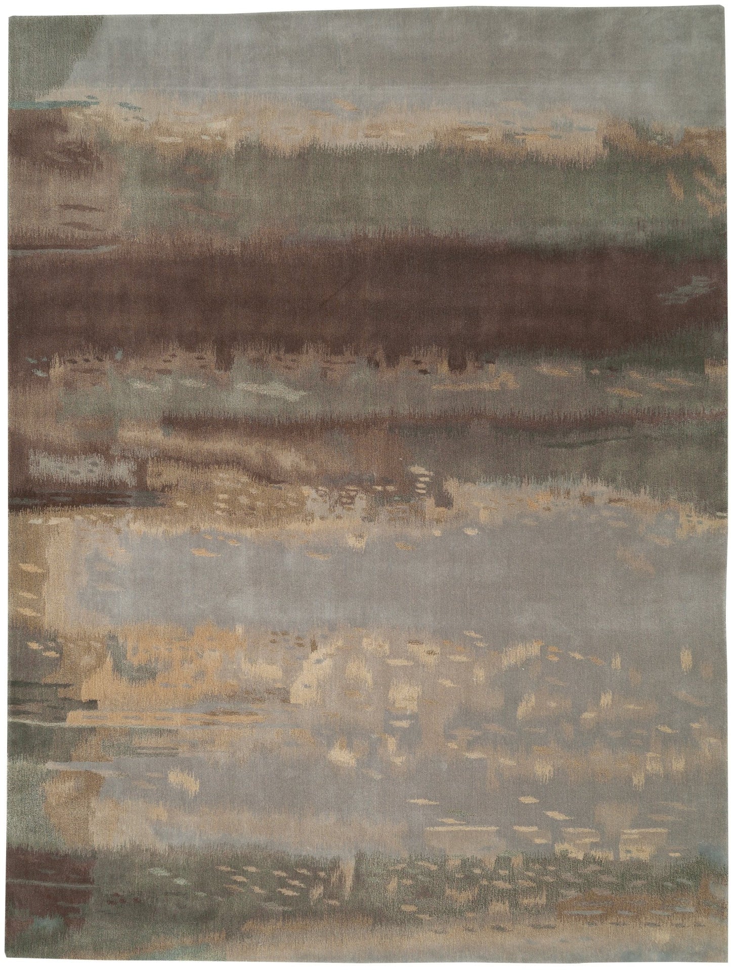 Calvin Klein Home Luster Wash SW12 Slate Contemporary Tufted Rug - Rugs - Calvin Klein Home - Atlanta Designer Rugs