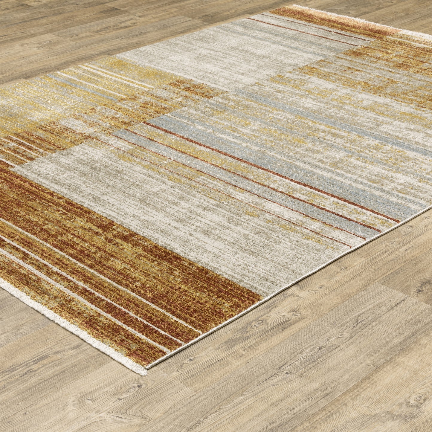 Oriental Weavers Bauer 090R2 Rust Casual Power-Loomed Rug