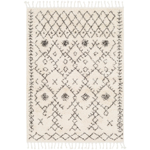 Surya Berber Shag BBE-2302 Charcoal Global Machinemade Rug