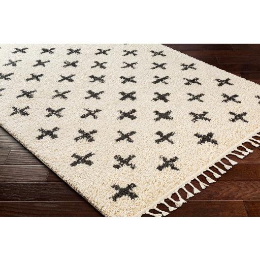 Surya Berber Shag BBE-2310 Charcoal Global Machinemade Rug