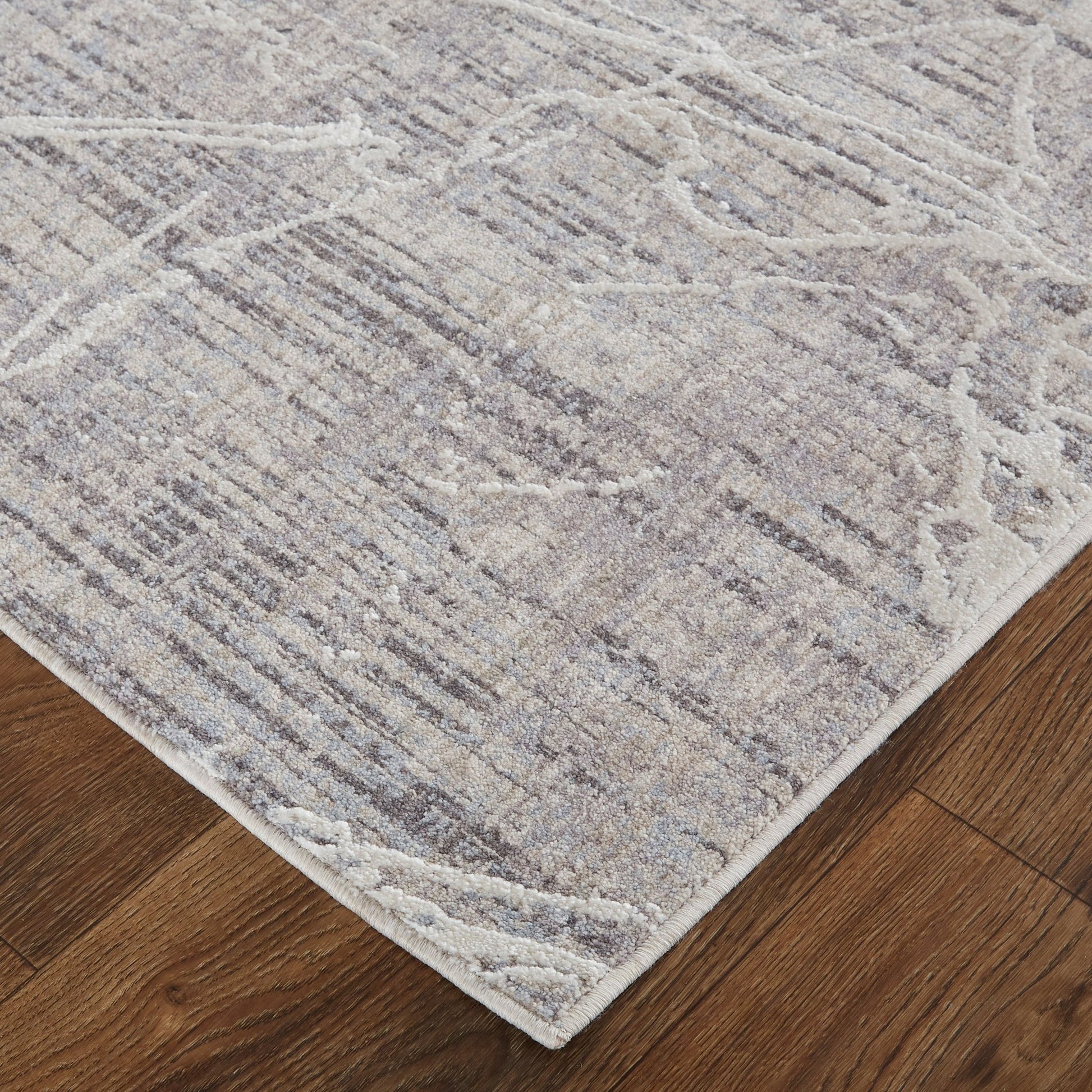 Feizy Lennon 39FZF Beige Ivory Transitional/Casual/Industrial Machine Woven Rug - Rugs - Feizy - Atlanta Designer Rugs