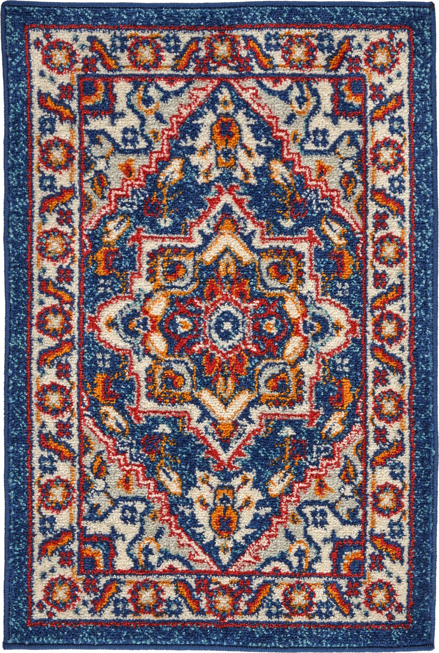 Nourison Home Passion  Blue Multicolor  Traditional