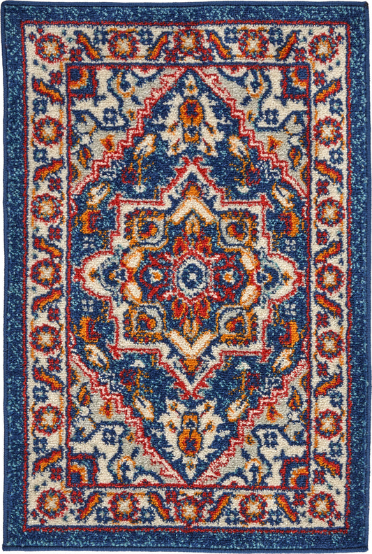 Nourison Home Passion  Blue Multicolor  Traditional