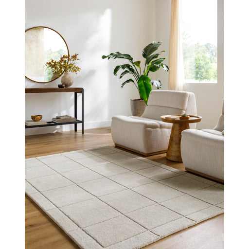 Surya Brook BKO-2349 Light Beige Modern Tufted Rug