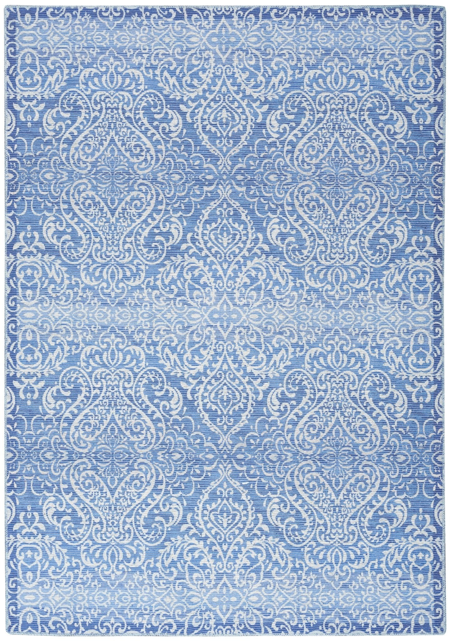 Waverly Washables Collection WAW03 Blue Contemporary Machinemade Rug - Rugs - Waverly - Atlanta Designer Rugs