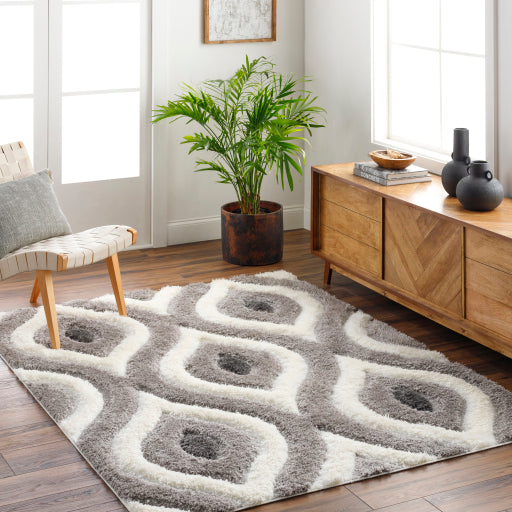 Surya Bologna BOG-2304 Gray Modern Machinemade Rug