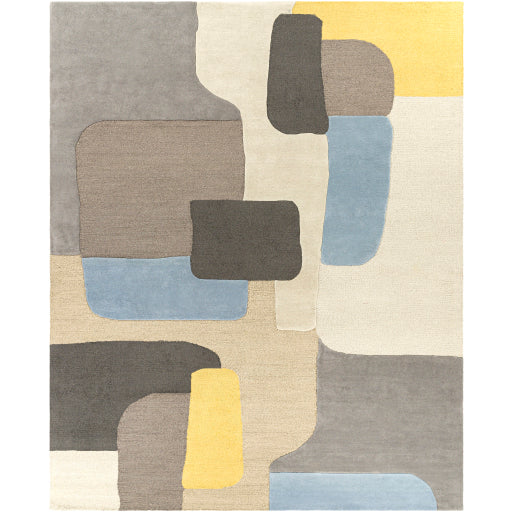 Surya Brooklyn BRO-2300 Yellow Modern Tufted Rug