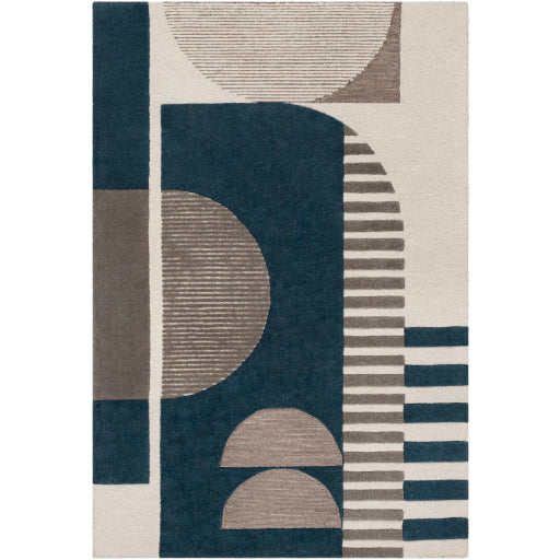 Surya Brooklyn BRO-2303 Teal Modern Tufted Rug