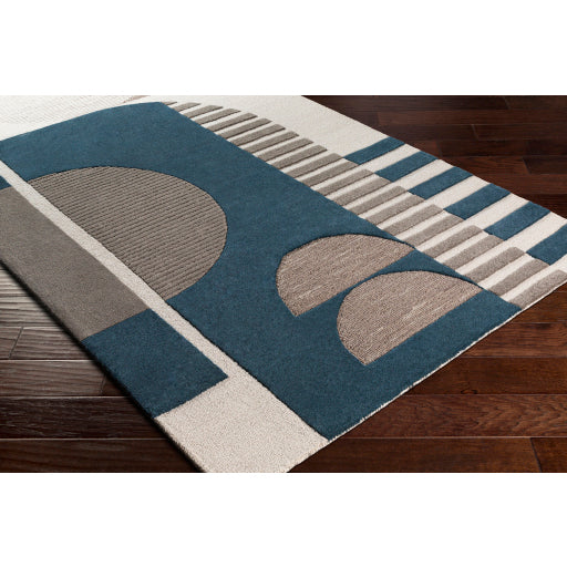 Surya Brooklyn BRO-2303 Teal Modern Tufted Rug