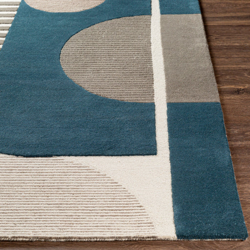 Surya Brooklyn BRO-2303 Teal Modern Tufted Rug