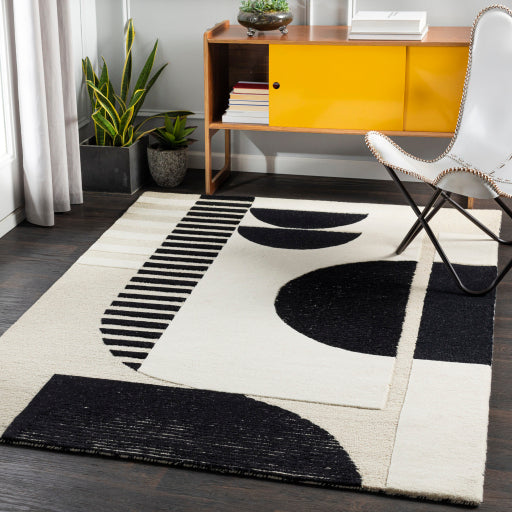 Surya Brooklyn BRO-2304 Black Modern Tufted Rug