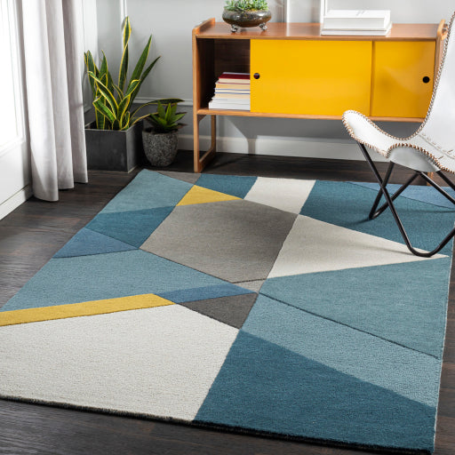 Surya Brooklyn BRO-2306 Yellow Modern Tufted Rug