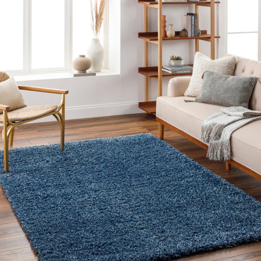 Surya Bogota Shag BTG-2308 Dark Blue Modern Machinemade Rug