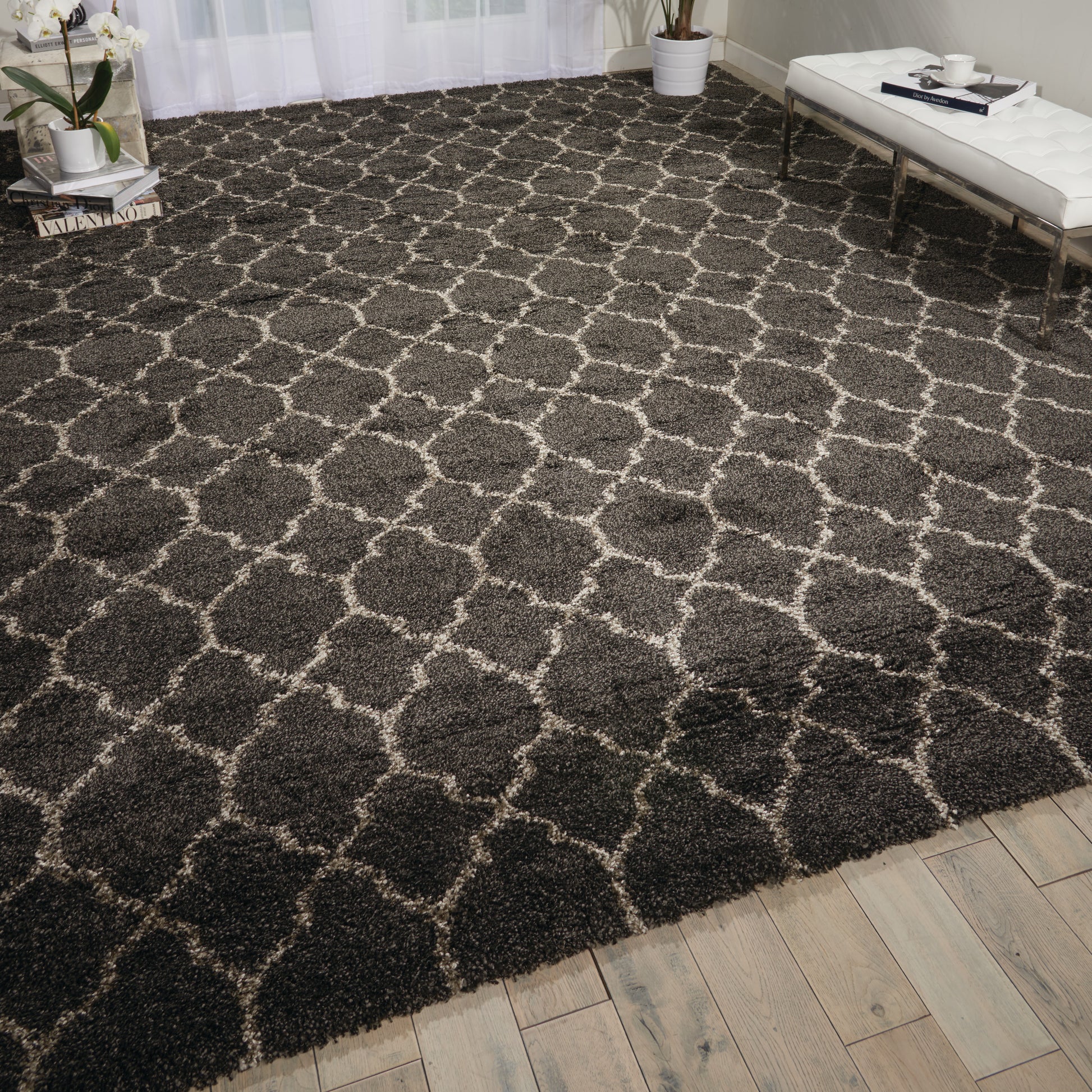 Nourison Home Amore  Charcoal  Contemporary