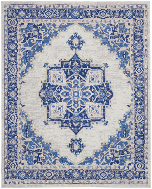 Nourison Home Whimsicle  Ivory Blue  Transitional