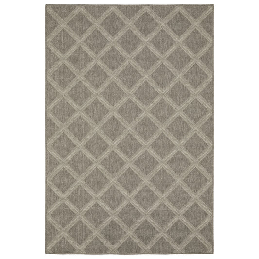 Oriental Weavers Caicos CA02N Grey Grey Casual Power-Loomed Rug